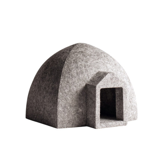 Nexlon™ Architectural Felt Pet Den - Eco-Friendly Scandi-Style Semi-Enclosed Cat & Dog Bed